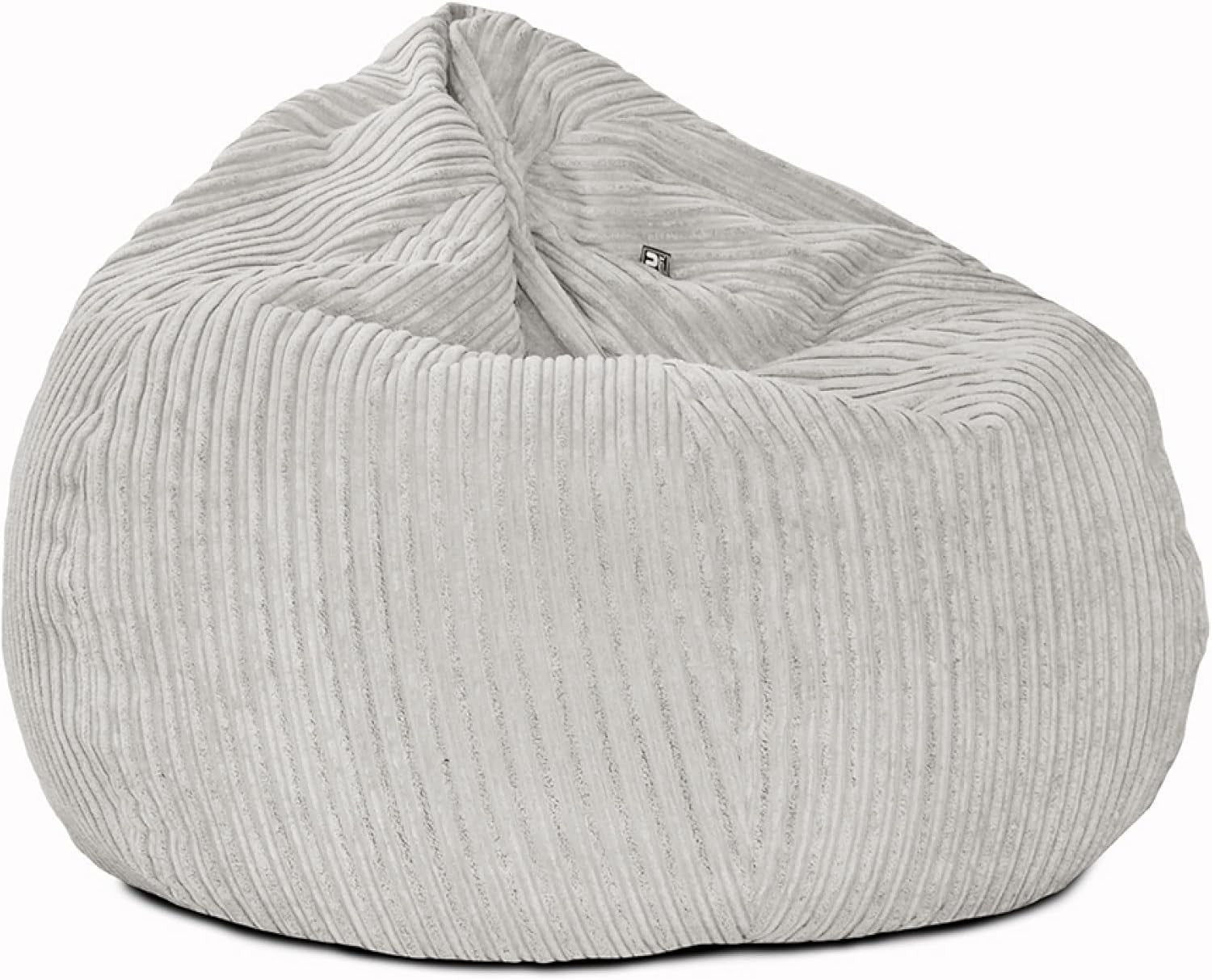 Large Corduroy Bean Bag Chair Adult Seat Sofa Bed Washable UK Filled