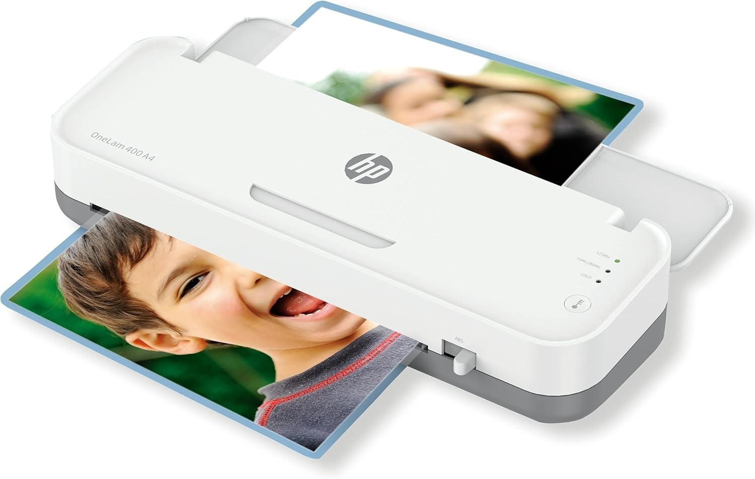 A4 Laminator Hot Cold 400mm/min Fast Warm Up 75–125 Mic Kit