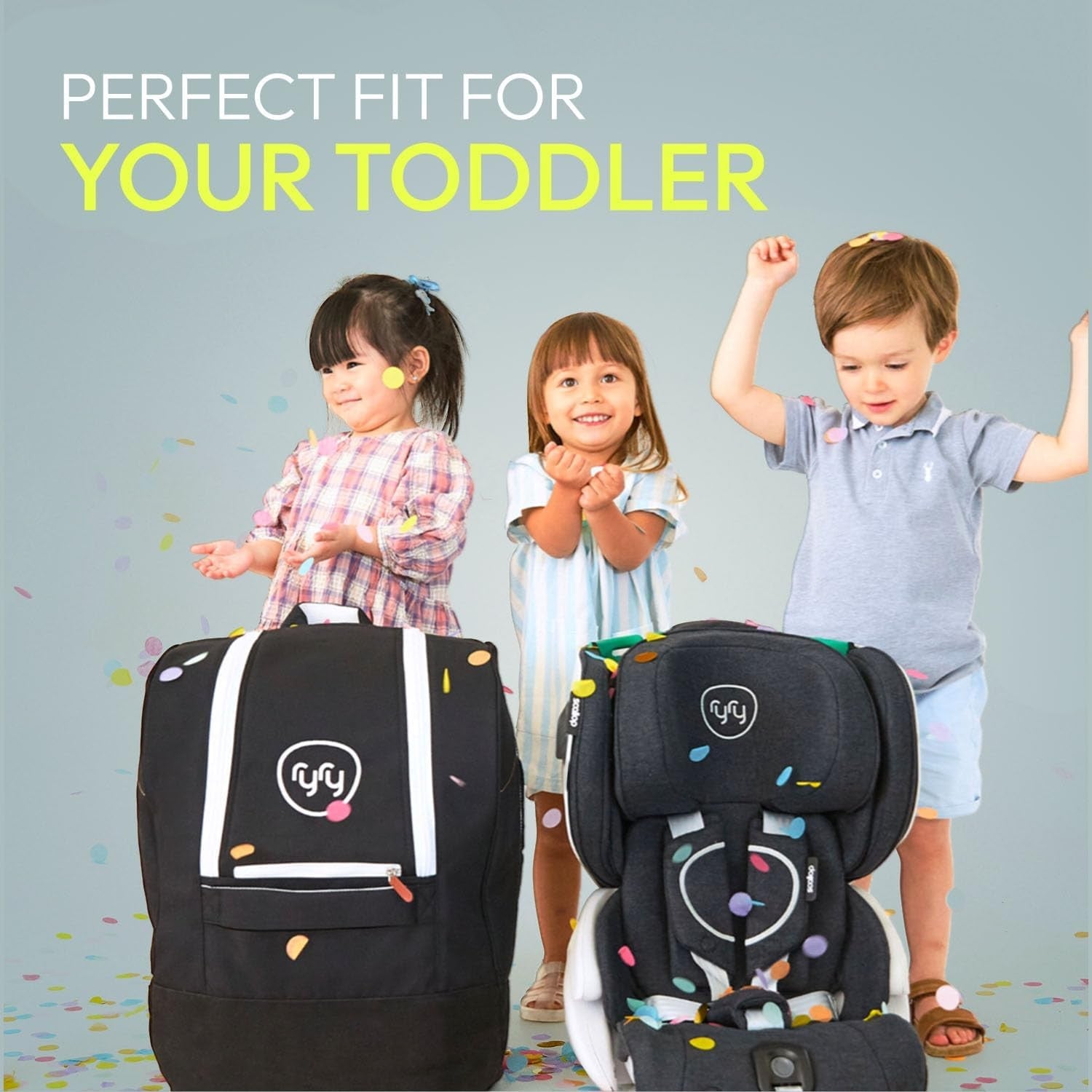 Foldable Toddler Car Seat ISOFIX Compact 15 Months–5 Years