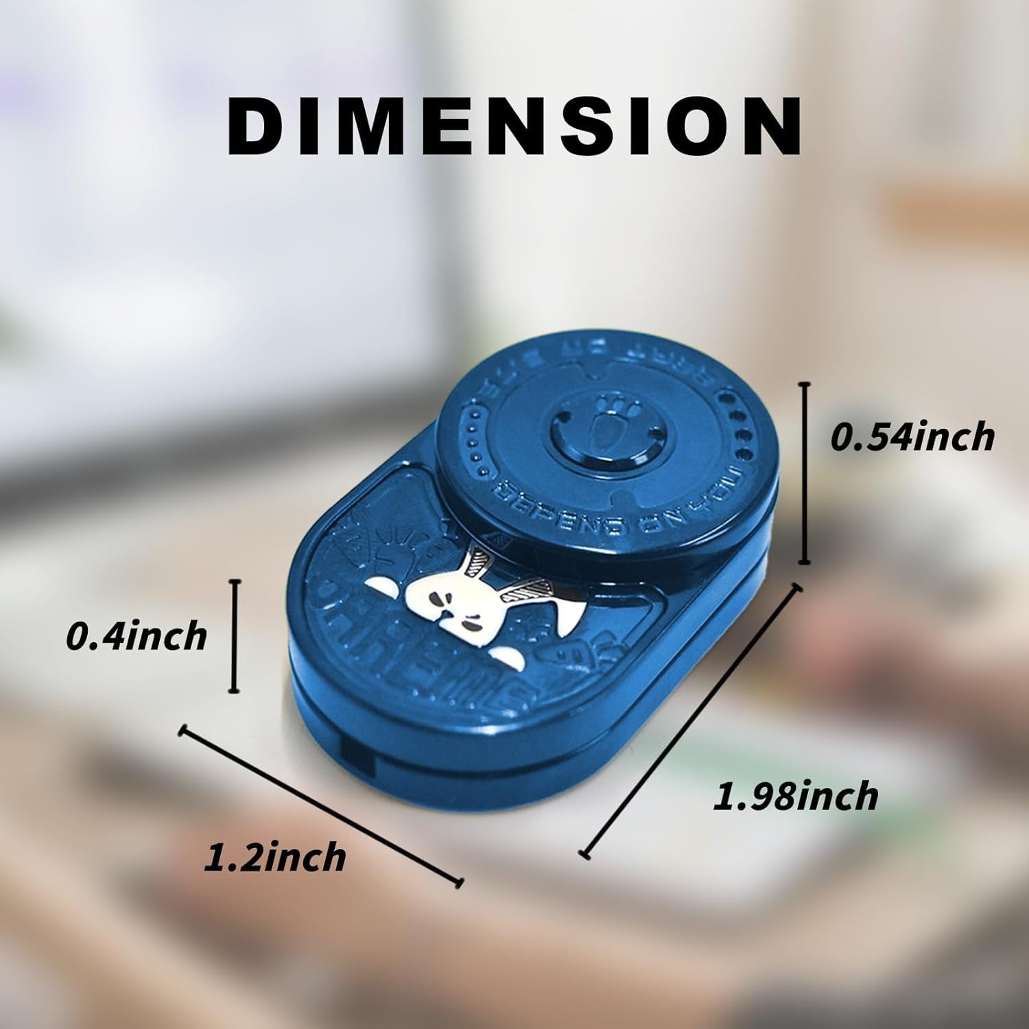 Blue Rabbit Ratchet Fidget Slider Metal Pocket Stress Relief EDC