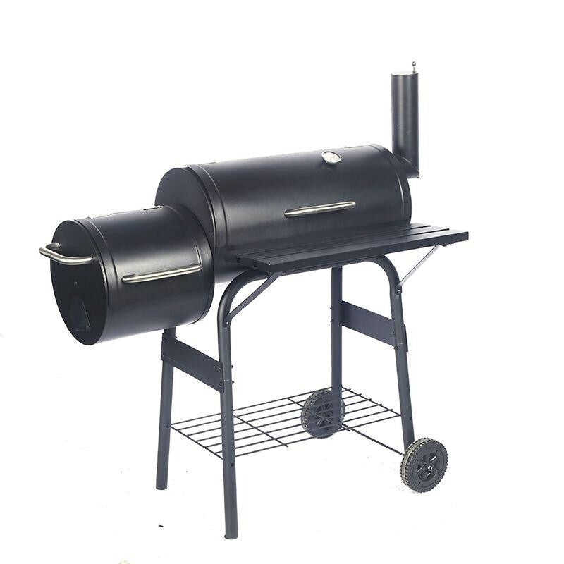 Alabama Alf’s Charcoal BBQ Smoker Grill – Barrel Style Trolley BBQ Outdoor