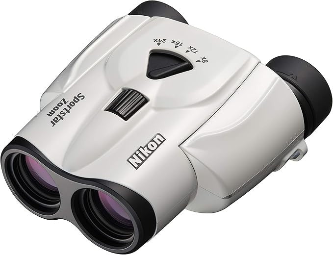 8–24x25 Compact Zoom Binoculars | Ultra-Portable Travel Optics | Lightweight HD