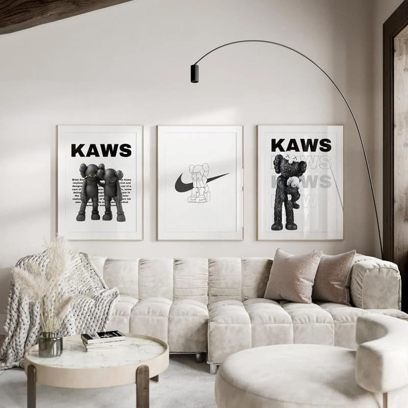 Hypebeast Modern Wall Art Set 3 Black White Posters A3 29.7x42cm