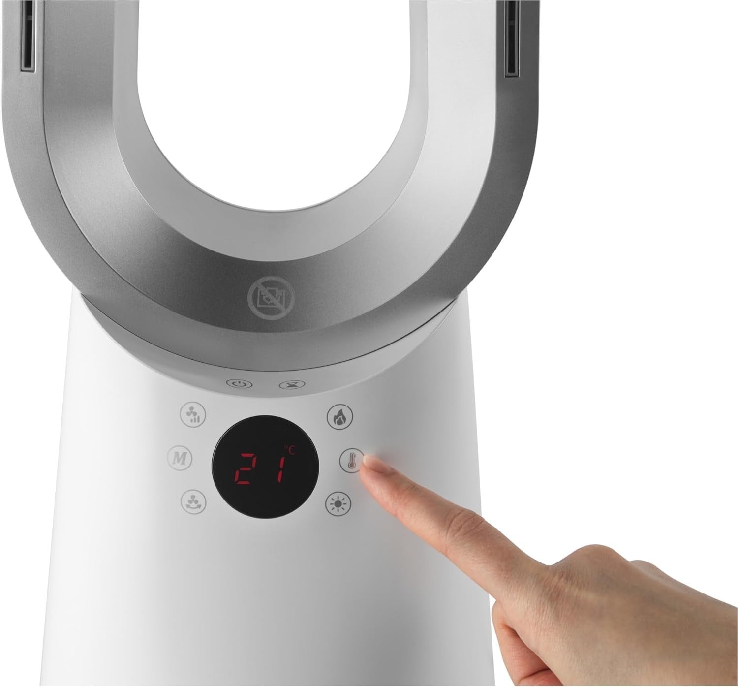 2-in-1 Bladeless Tower Fan – Cooling & Heating 9-Speed Remote LED Display 2000W
