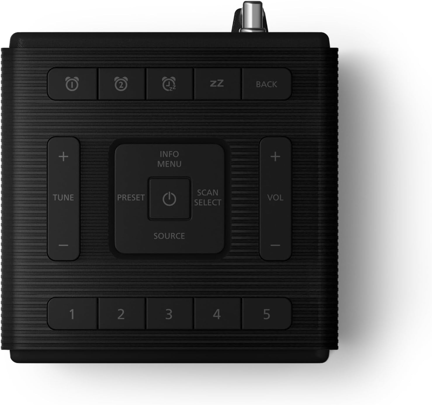 Splash Proof DAB FM Clock Radio Bluetooth Portable Alarm Speaker