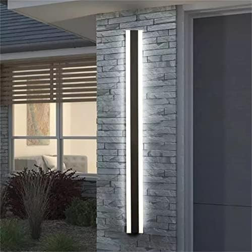 LED Outdoor Wall Light, 150CM Black Sconce, IP67 Waterproof, 3000K Warm White