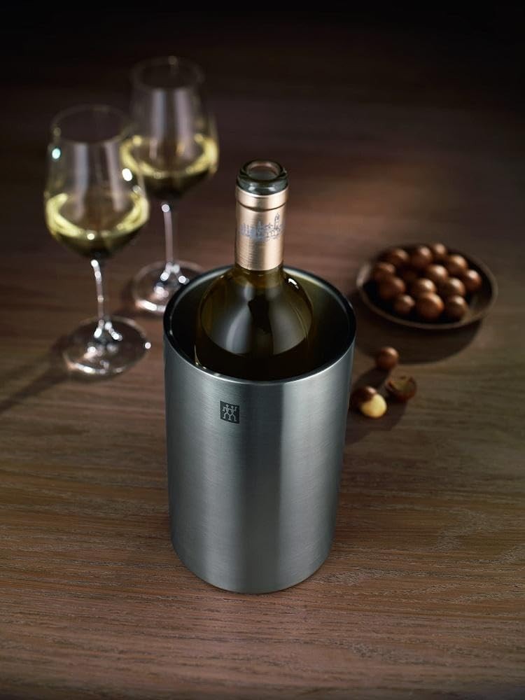 Stainless Steel Wine Cooler Double Wall Insulated Champagne Bottle Chiller