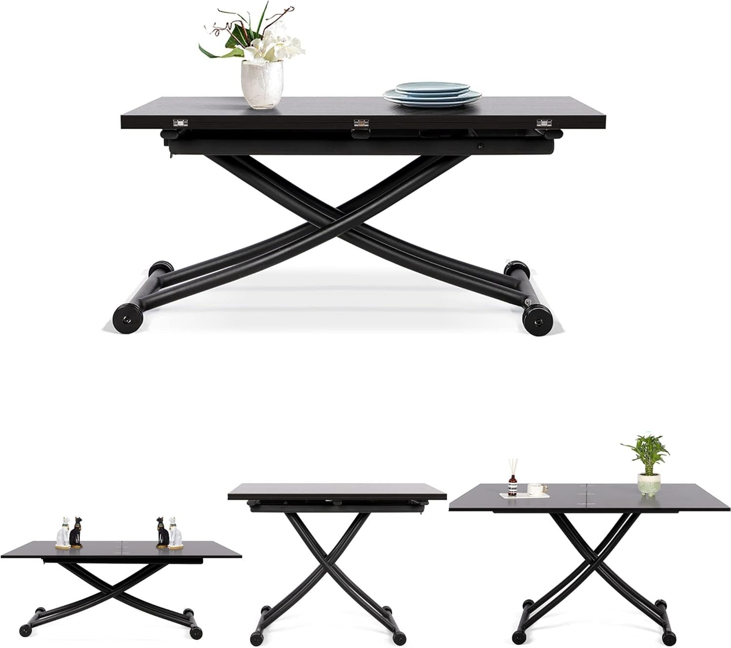 Height Adjustable Expandable Space Saving Coffee Dining Table
