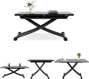 Height Adjustable Expandable Space Saving Coffee Dining Table