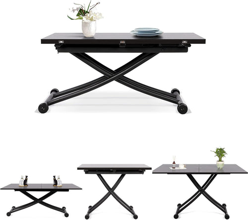 Height Adjustable Expandable Space Saving Coffee Dining Table