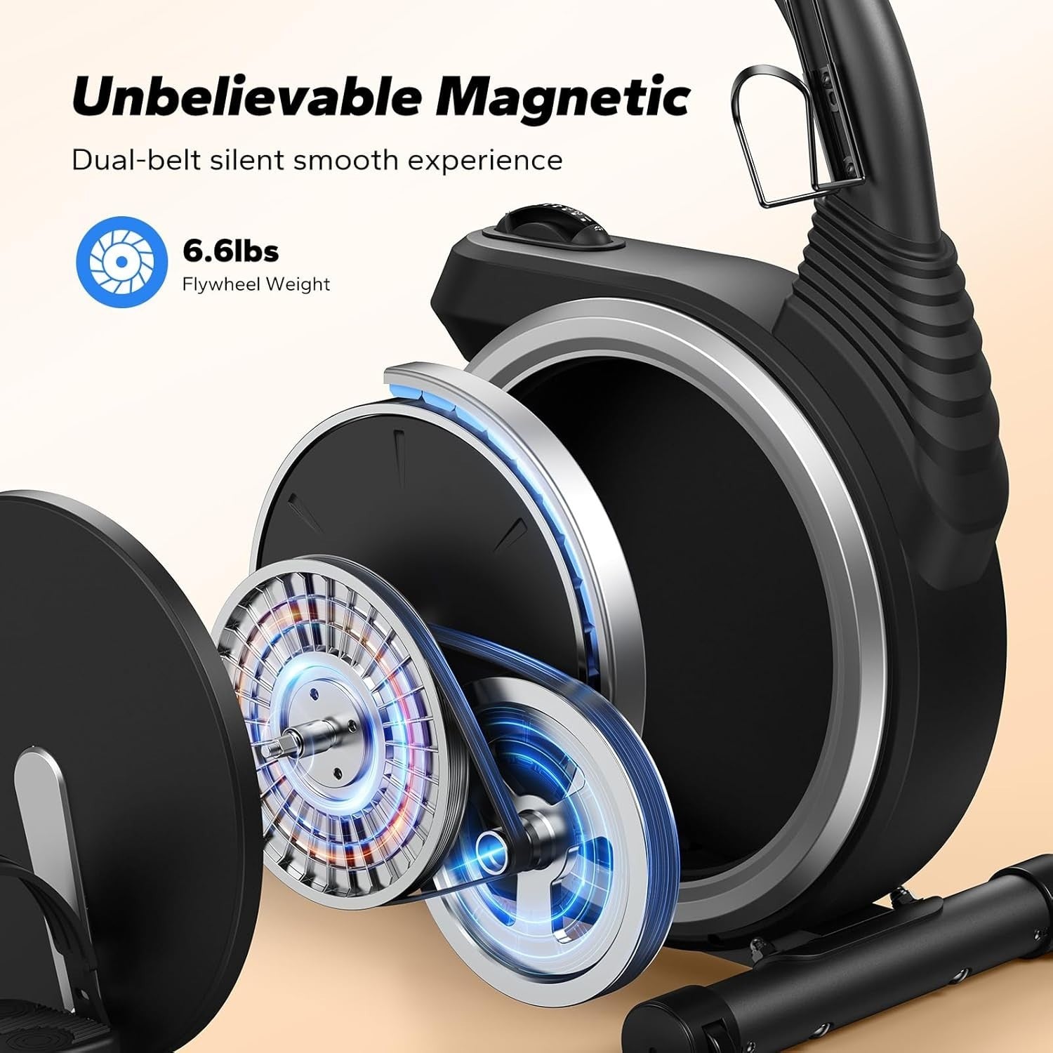 Recumbent Exercise Bike Magnetic Bluetooth LCD Quiet Adjustable Seat