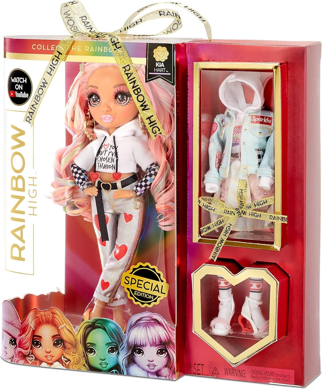 Collectible Fashion Doll 2 Outfits Accessories Stand Valentine Style