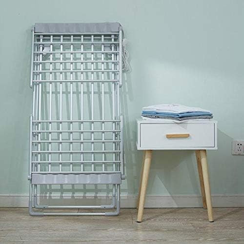 Heated Clothes Airer 20 Bar Winged Electric Indoor Folding Drying Rack