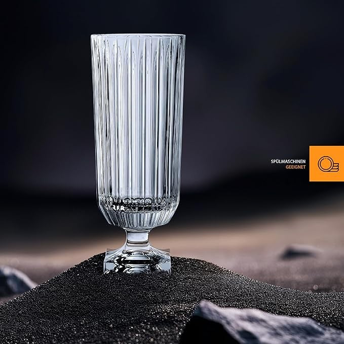 40cm Crystal Glass Flower Vase Tall Elegant Table Centerpiece Decor