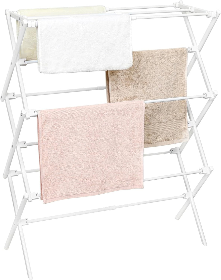 3 Tier Clothes Airer Indoor Drying Rack Foldable Space Saving Laundry Horse