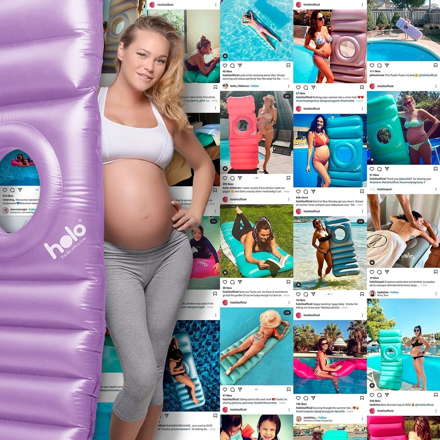 Inflatable Maternity Pillow With Belly Hole Pregnancy Support Travel Bed
