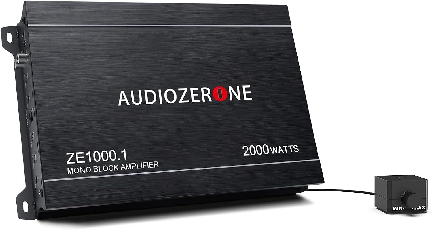 2000W Monoblock Car Subwoofer Amplifier Class D 1-4Ω Low Pass MOSFET