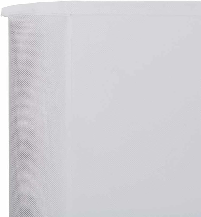 9 Panel White Sand Windbreak Screen 1200x160cm Outdoor Folding Privacy Barrier