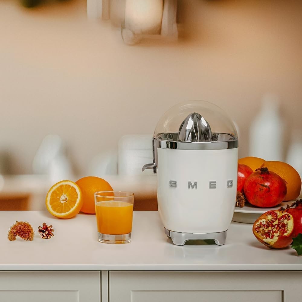 Retro Electric Citrus Juicer Stainless Steel Reamer Anti Drip 70W