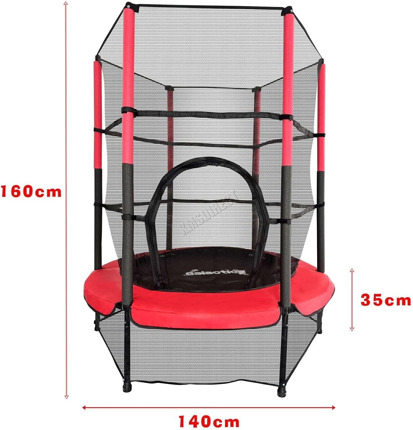 55” Kids Mini Trampoline Safety Net Indoor Outdoor Junior Activity