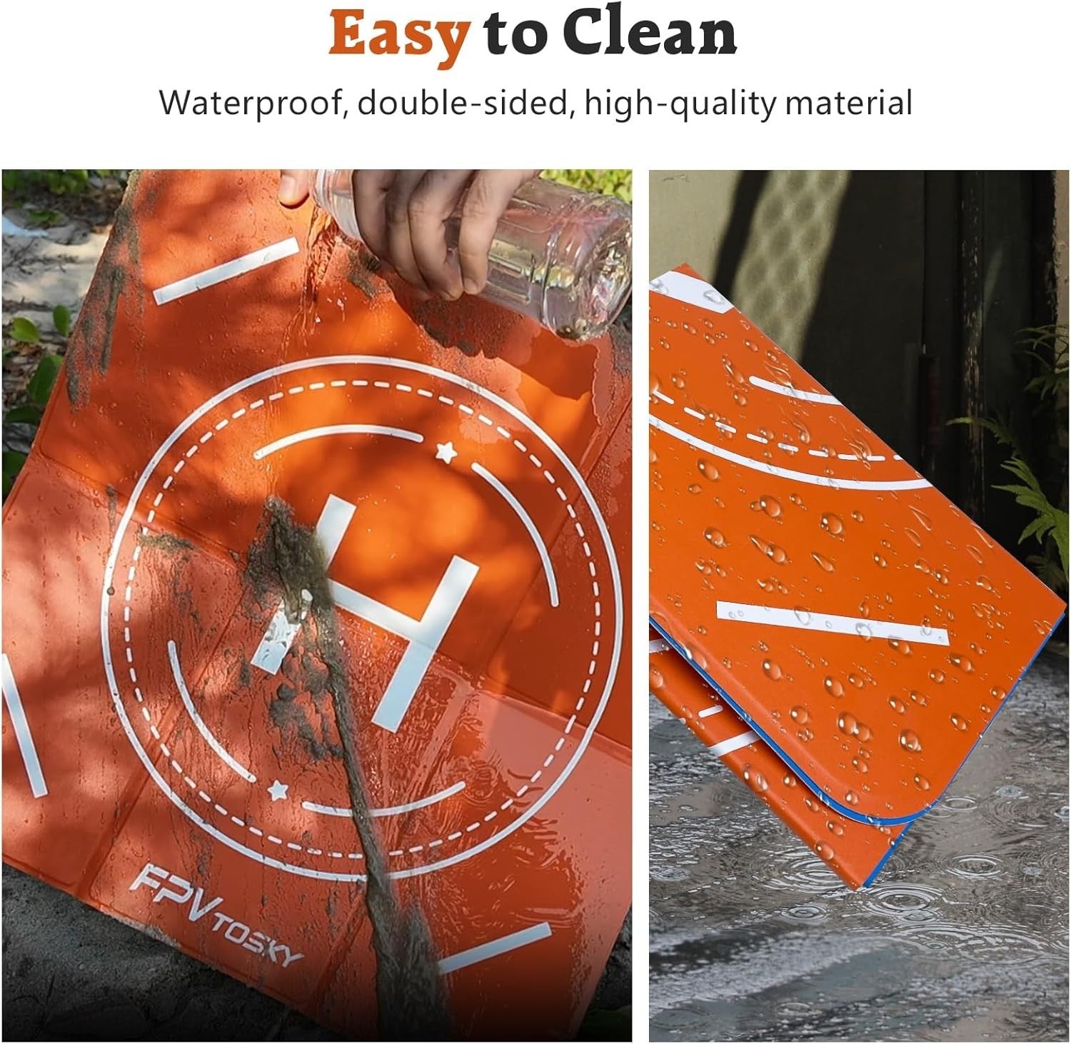 Reflective Drone Landing Pad Foldable 20" Universal Waterproof