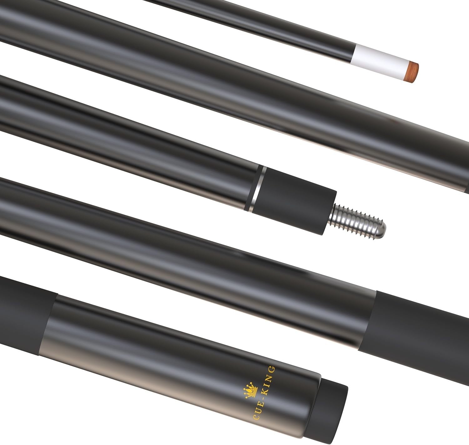 58in Pro Pool Cue Graphite Composite 20oz 13mm Tip 2pc Grip