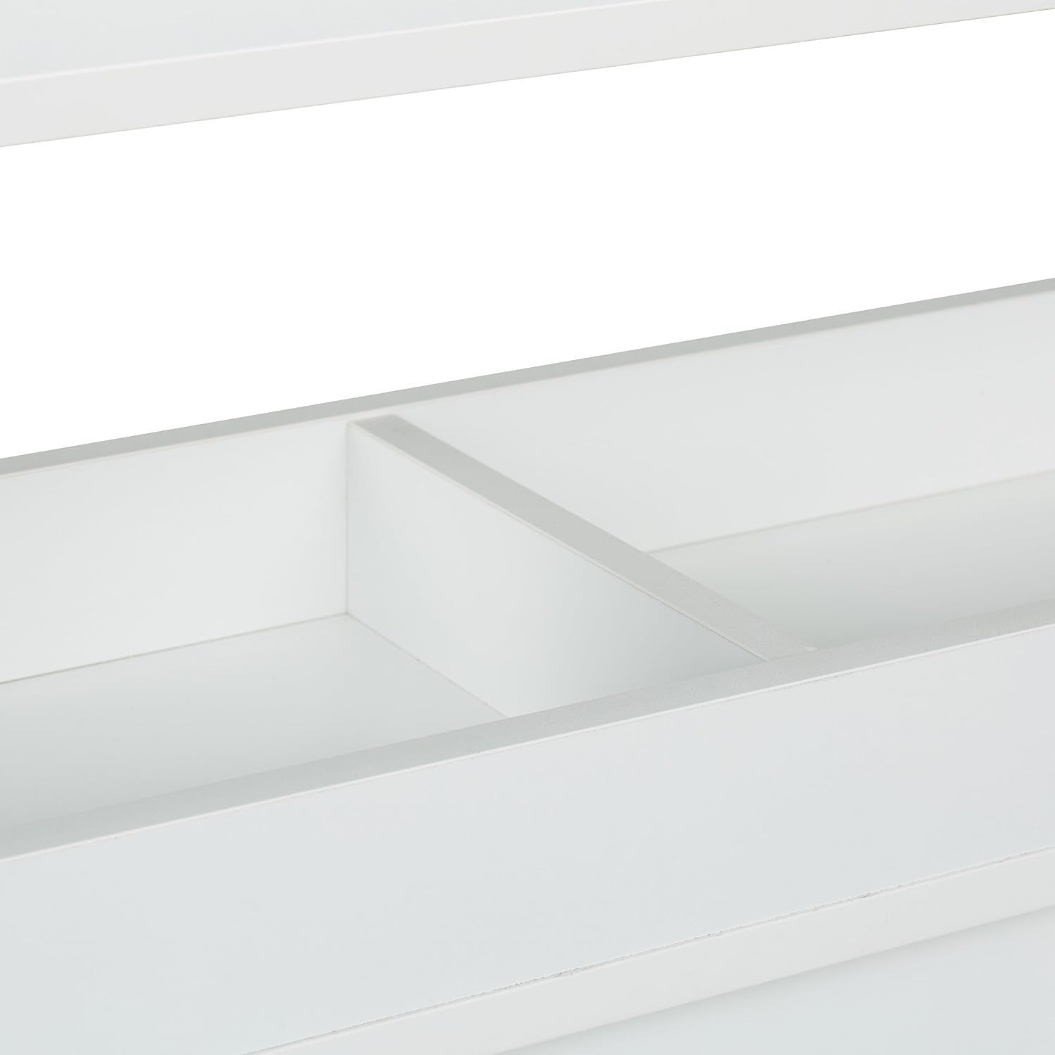 Slim Rolling Storage Cabinet Bathroom Kitchen Trolley Shelves White Cart