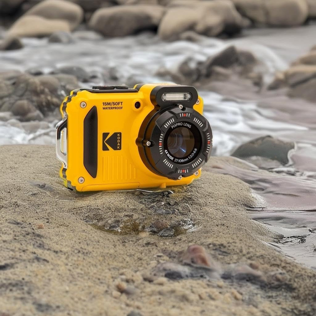 Rugged Waterproof Digital Camera 16MP 4X Zoom Full HD 2.7" LCD
