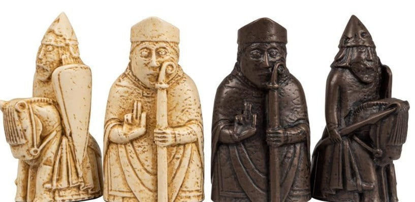 Luxury Isle of Lewis Chess Set 83mm King | Medieval Replica Pieces & Case