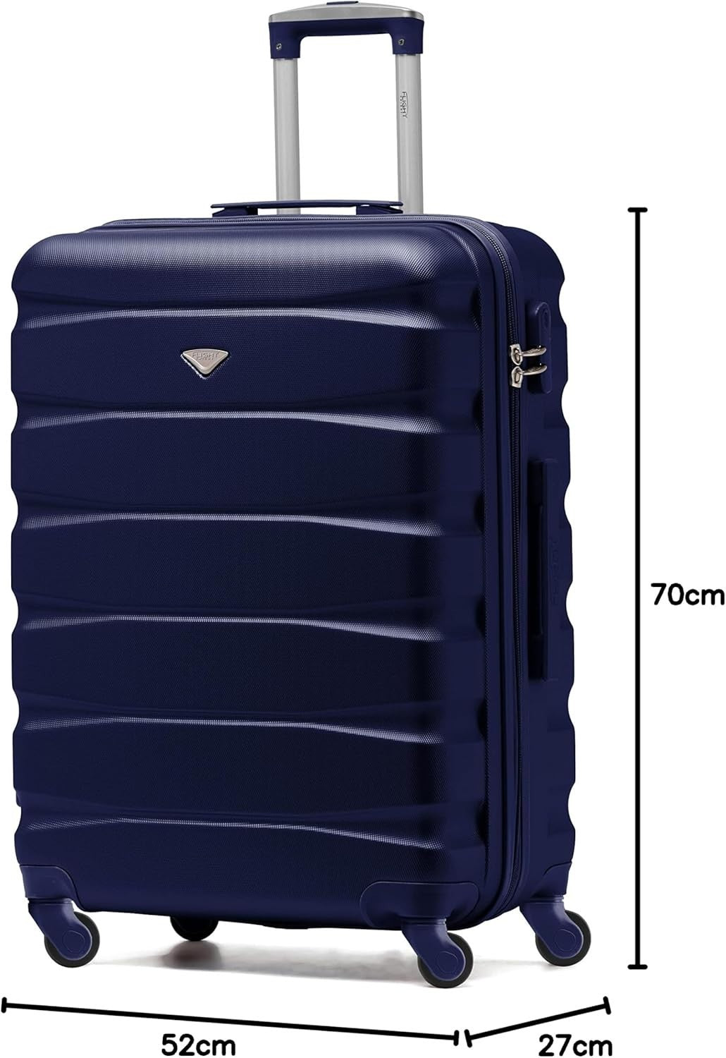 Medium 25” Check In Suitcase ABS Hard Case 4 Wheel Spinner Lock