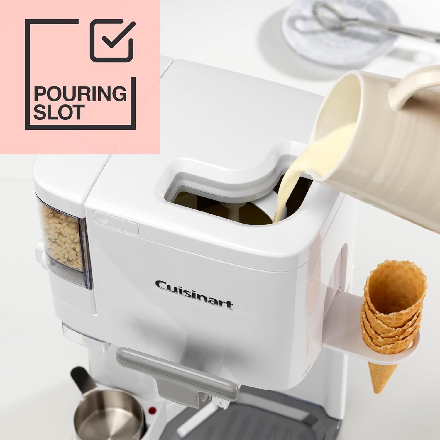 Soft Serve Ice Cream Maker 1.42L Frozen Yogurt Gelato Machine
