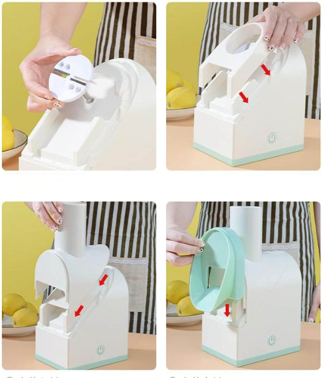 Portable Shaved Ice Machine USB Electric Ice Crusher Slushie Snow Cone