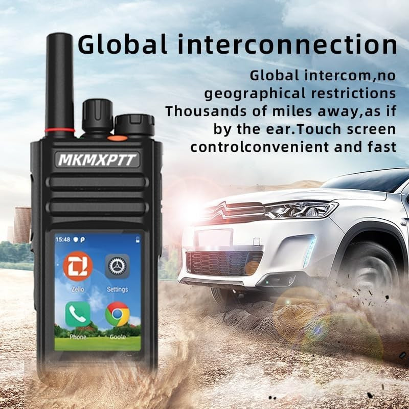 4G Android Walkie Talkie Touch Screen WiFi GPS Bluetooth POC Radio