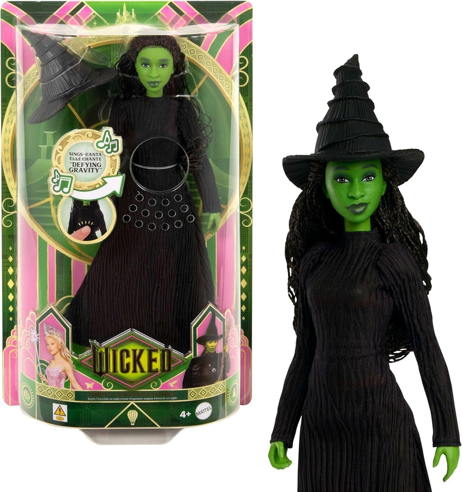 Singing Witch Fashion Doll Sings Defying Gravity Posable Outfit