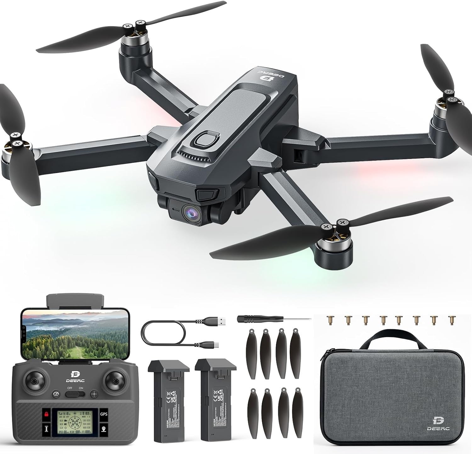 4K GPS Drone with 50-Min Flight | Follow Me, Auto Return, Gesture Control