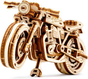 Wooden Cafe Racer 3D Puzzle Kit – 1:16 Model, Great Gift for Adults