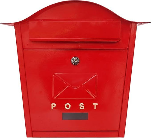 Wall Mounted Lockable Post Box – Waterproof Aluminium Mailbox for Home & Office