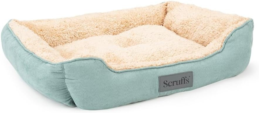 Small Dog Box Bed 50x40cm Plush Washable Non Slip