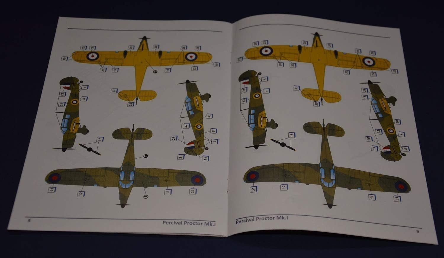 1:48 Scale Plastic Aircraft Model Kit – Detailed Percival Proctor Mk.I Build Set