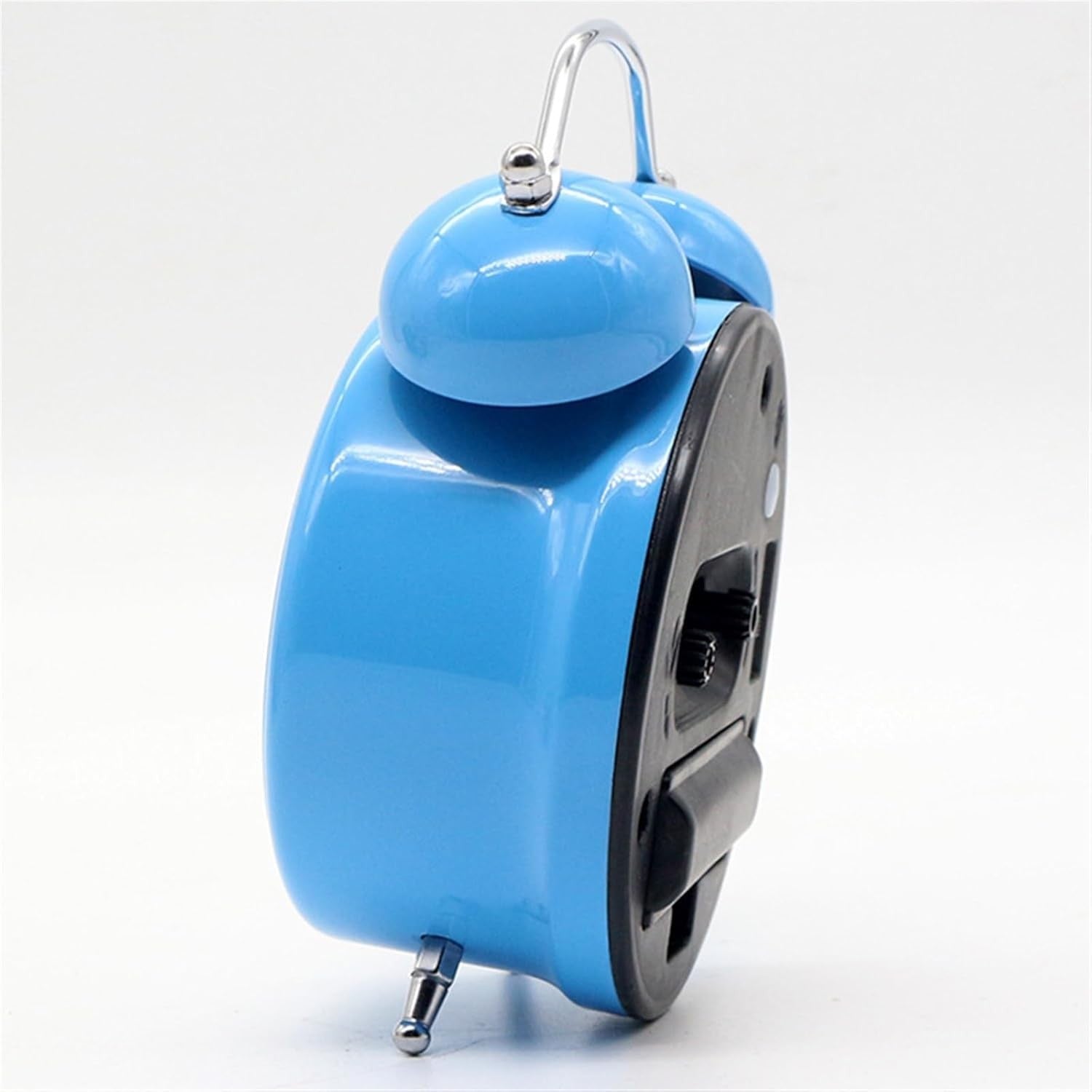 Loud Twin Bell Alarm Clock Retro Silent Non Ticking Backlight Heavy Sleepers