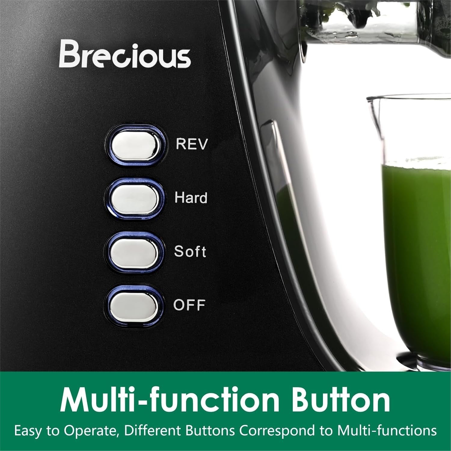 Cold Press Juicer Slow Masticating Quiet High Yield BPA Free Easy Clean