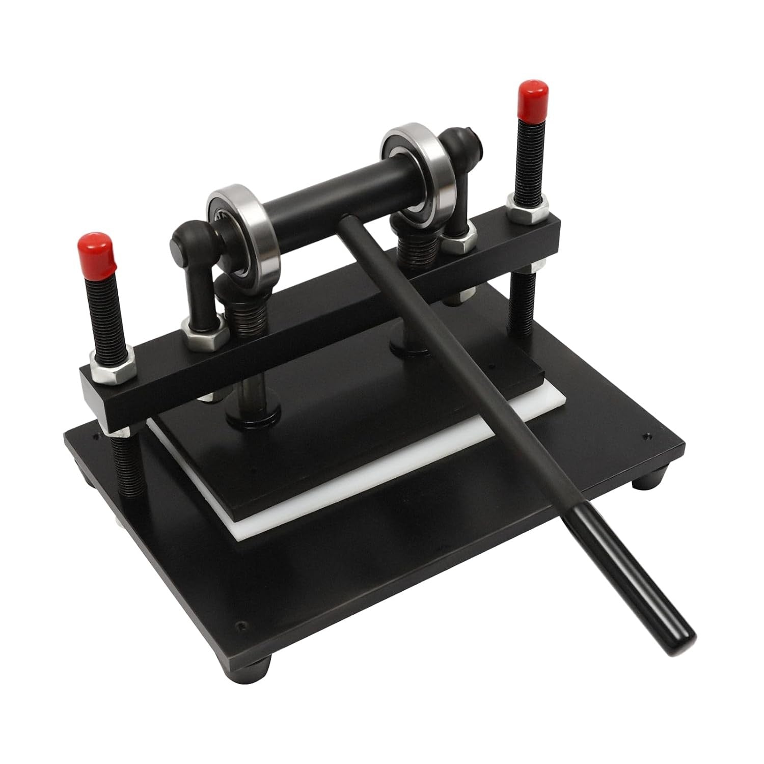 Manual Die Cutter 2T Leather Cutting Press Dual Guide Shaft Craft Clicker