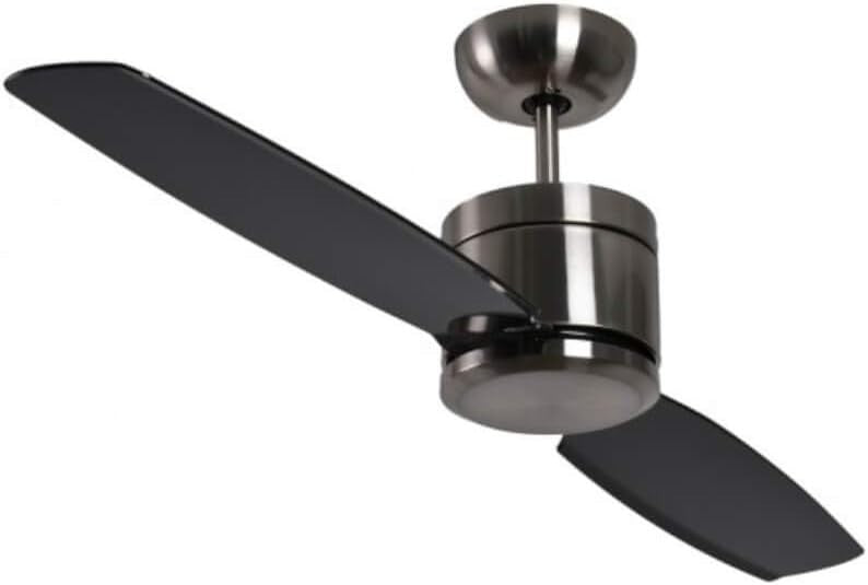 Pepeo Turno 132CM Ceiling Fan, 6-Speed Reversible Motor, Remote, Chrome