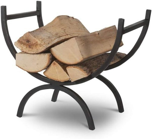 Wrought Iron Log Holder Firewood Basket | Heavy-Duty Indoor Wood Rack