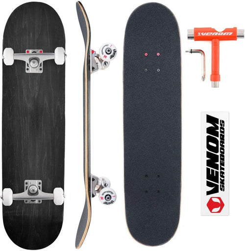Complete Double Kick Skateboard 52mm Wheels Adults Kids Advanced