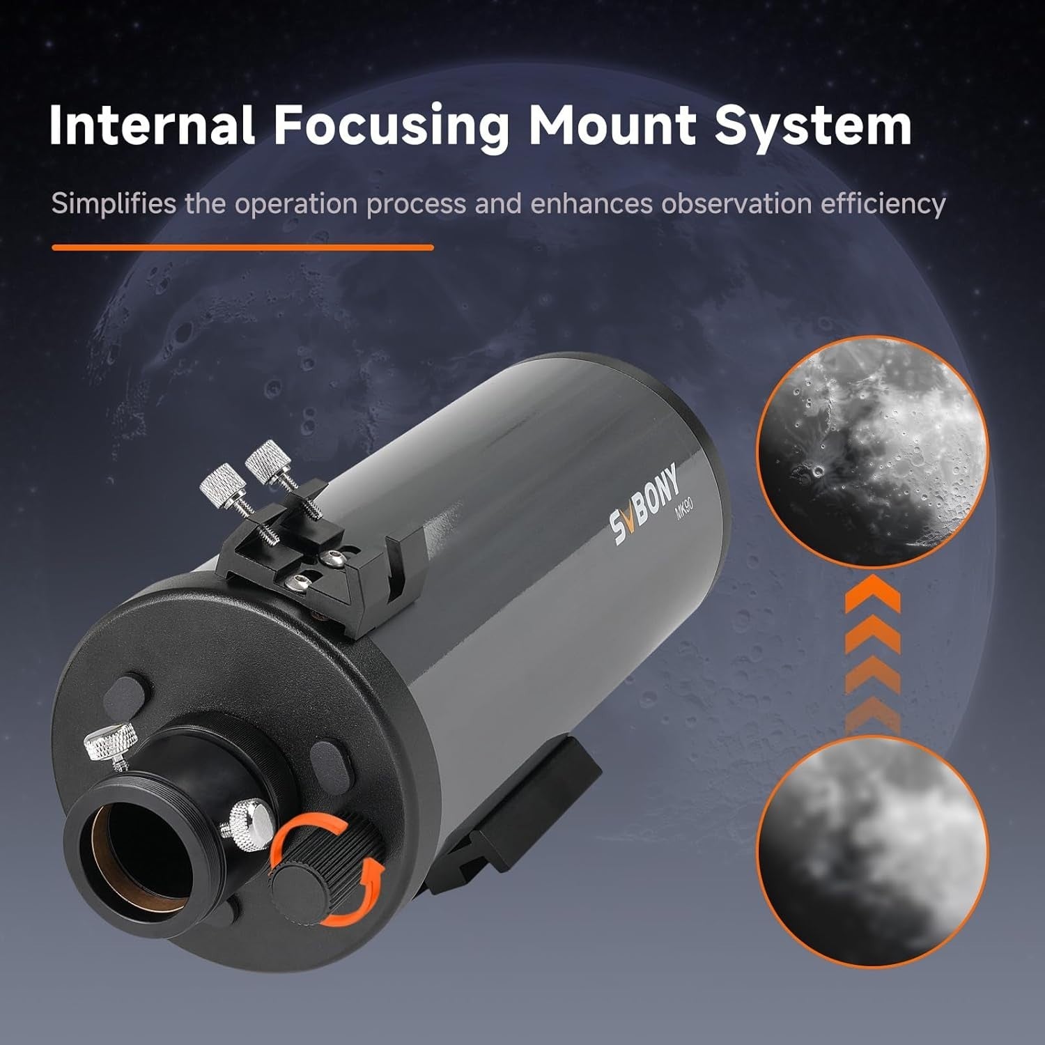 90mm Maksutov-Cassegrain Telescope OTA f/13.9 for Lunar & Planetary