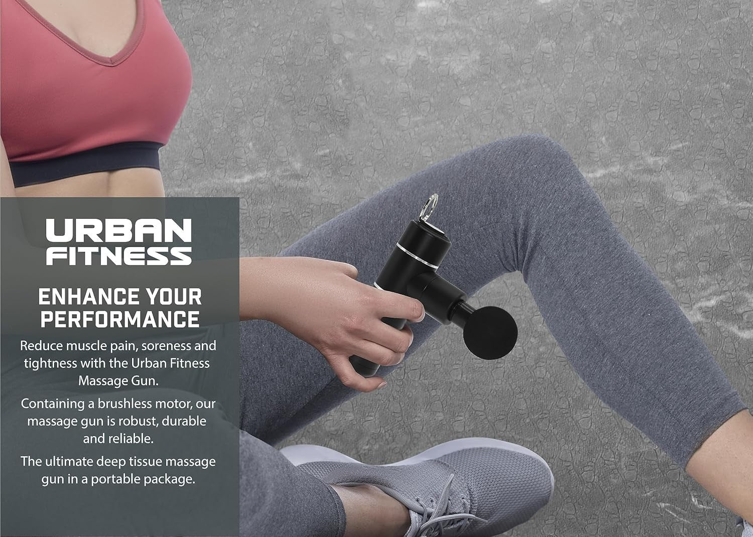 Mini Deep Tissue Massage Gun Portable Cordless Muscle Massager with Case