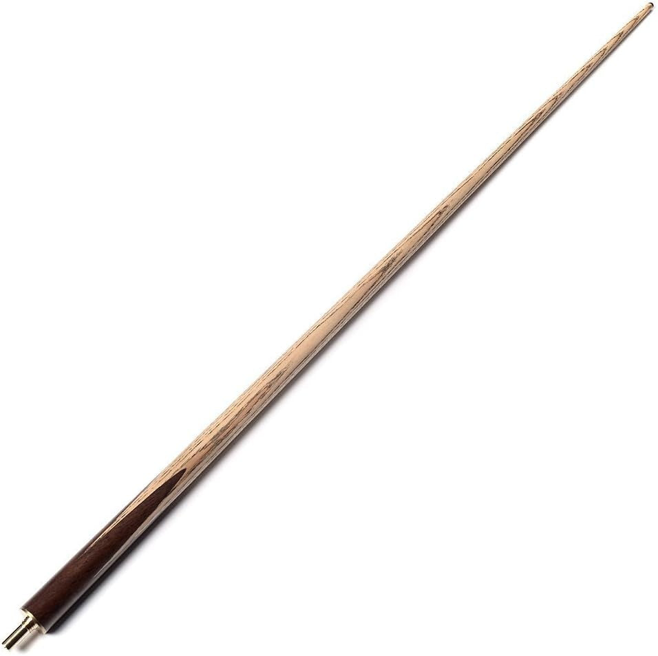 57in 3/4 Snooker Cue 18oz 9.5mm Tip Walnut Ash w Extensions