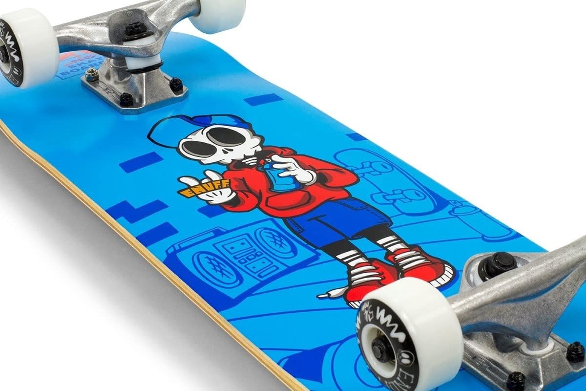 Skully Complete Skateboard 31.5" × 7.75" Blue Maple Wood Adult