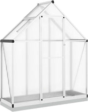 Walk-In Garden Greenhouse 169x58x202cm Aluminium Frame UV Panels Roof Vent